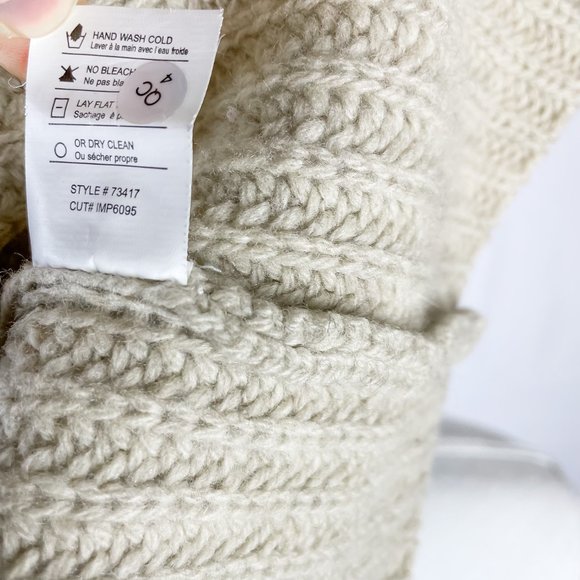 Vince Yak Wool Blend Boat Neck Rib Chunky Knit Sweater sz XS - Picture 8 of 9